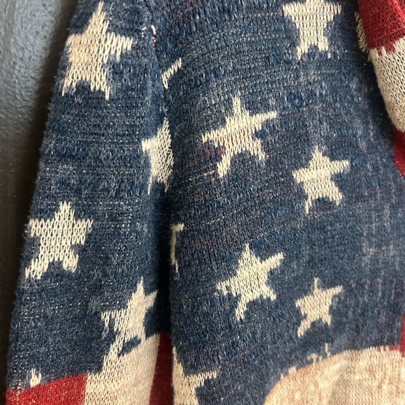 Ralph Lauren Denim & Supply M Vint Y2K rare sought after American Flag cardigan - Picture 4 of 11